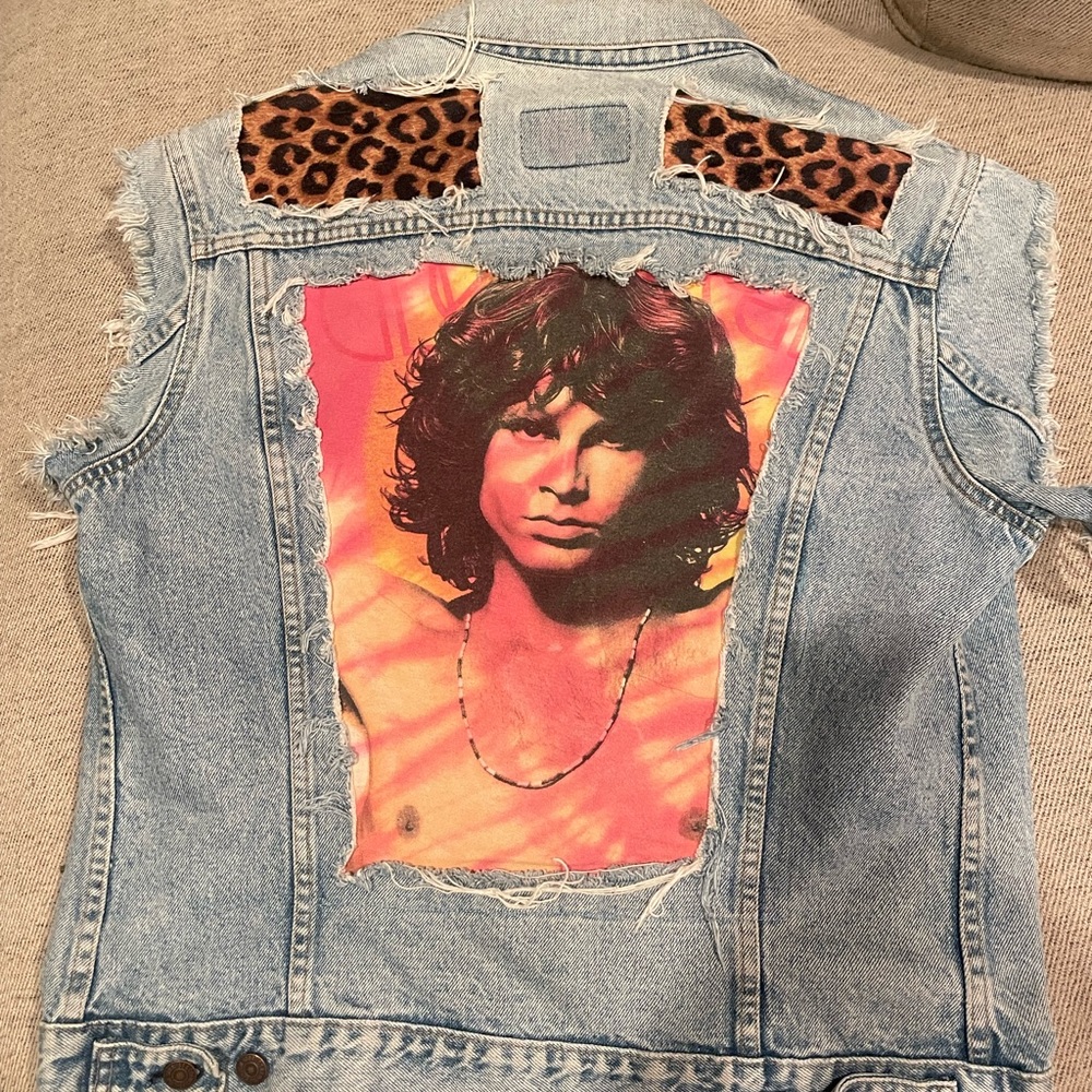 Levi’s jeans vest! Jim morrison size m unisex the doors!!!